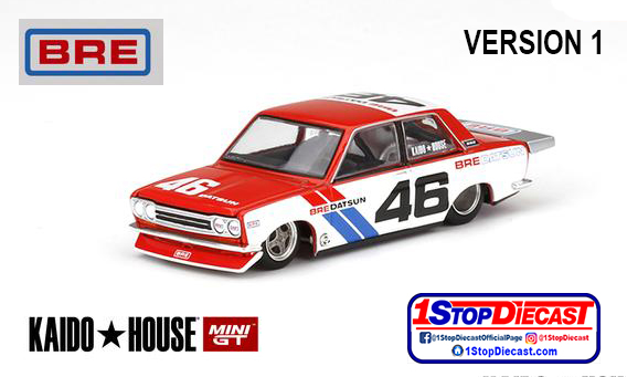MINI GT 1/64 KAIDO HOUSE DATSUN 510 BRE VERSION 1  / *FREE USA SHIPPING