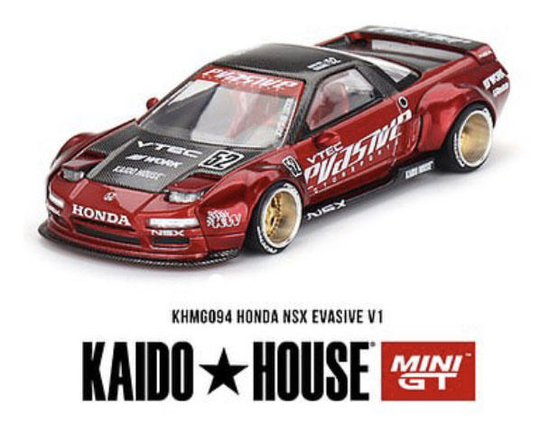 MINI GT 64 KAIDO HOUSE HONDA NSX EVASIVE V1 RED / *FREE USA SHIPPING