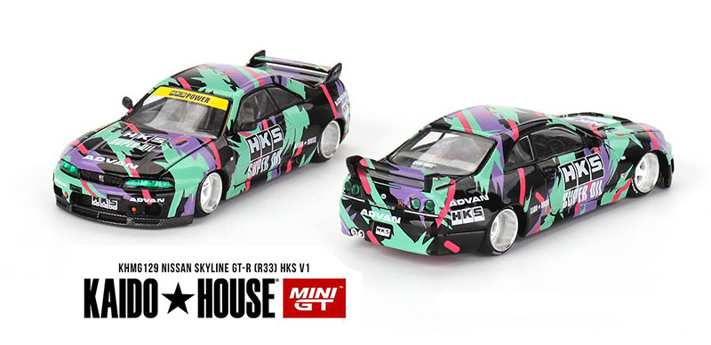 MINI GT 1/64 KAIDO HOUSE HKS V1 NISSAN SKYLINE GT-R R33 / *FREE USA SHIPPING