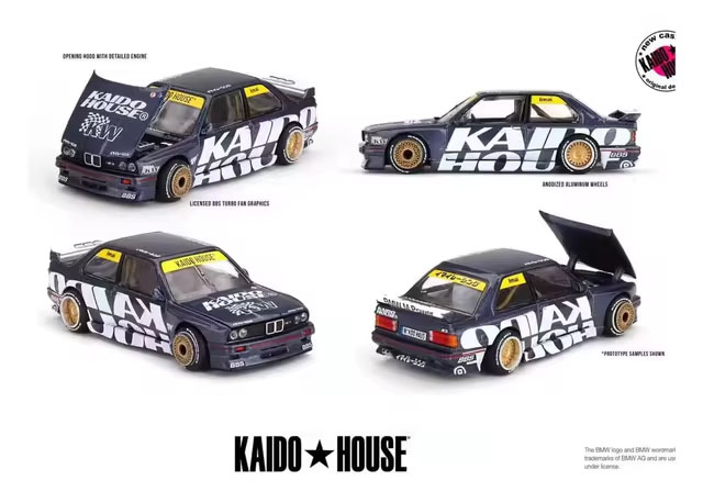 MINI GT 1/64 KAIDO HOUSE BMW M3 (E30) KADIO GT V1 MET RED / *FREE USA SHIPPING