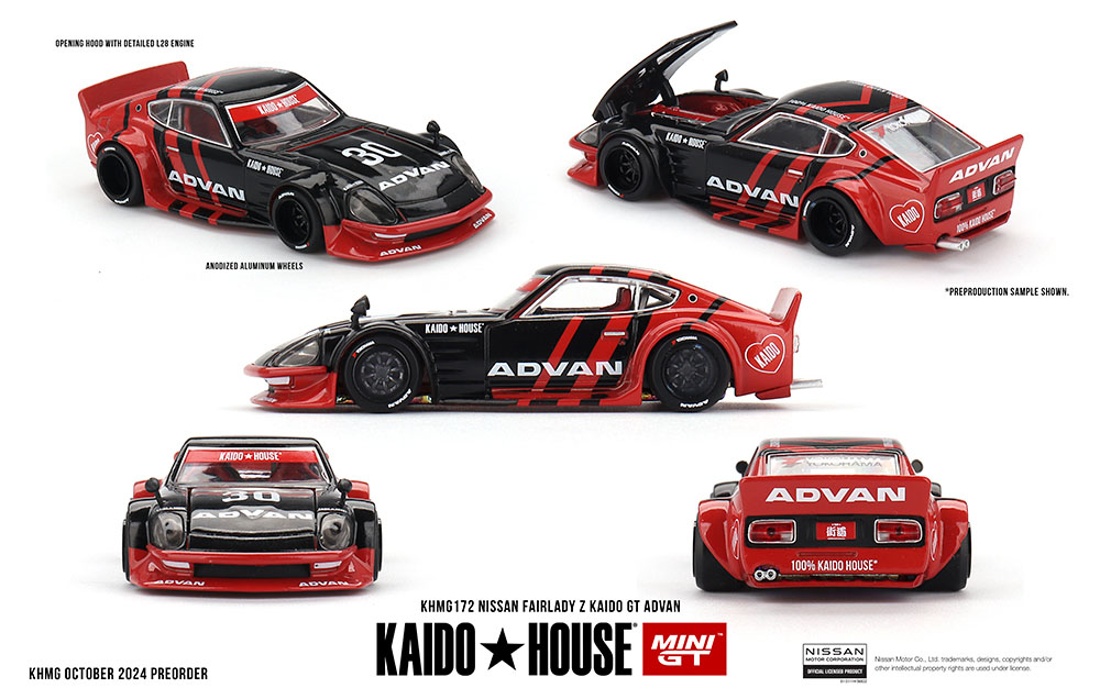 MINI GT 1/64 KAIDO HOUSE NISSAN FAIRLADY Z ADVAN BLACK  / *FREE USA SHIPPING