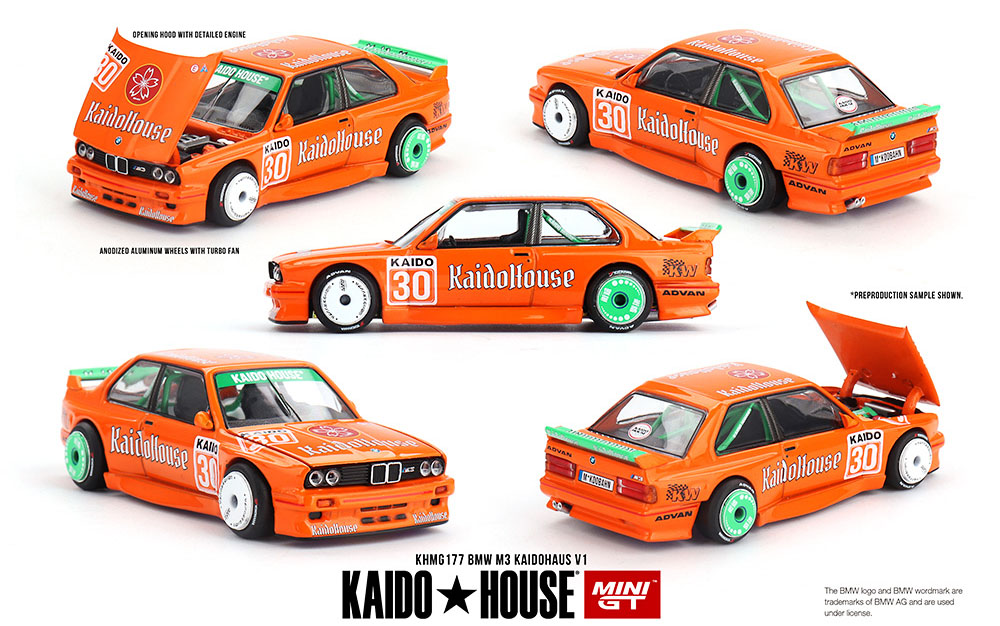 MINI GT 1/64 KAIDO HOUSE BMW M3 (E30) KADIO HOUSE ORANGE / *FREE USA SHIPPING