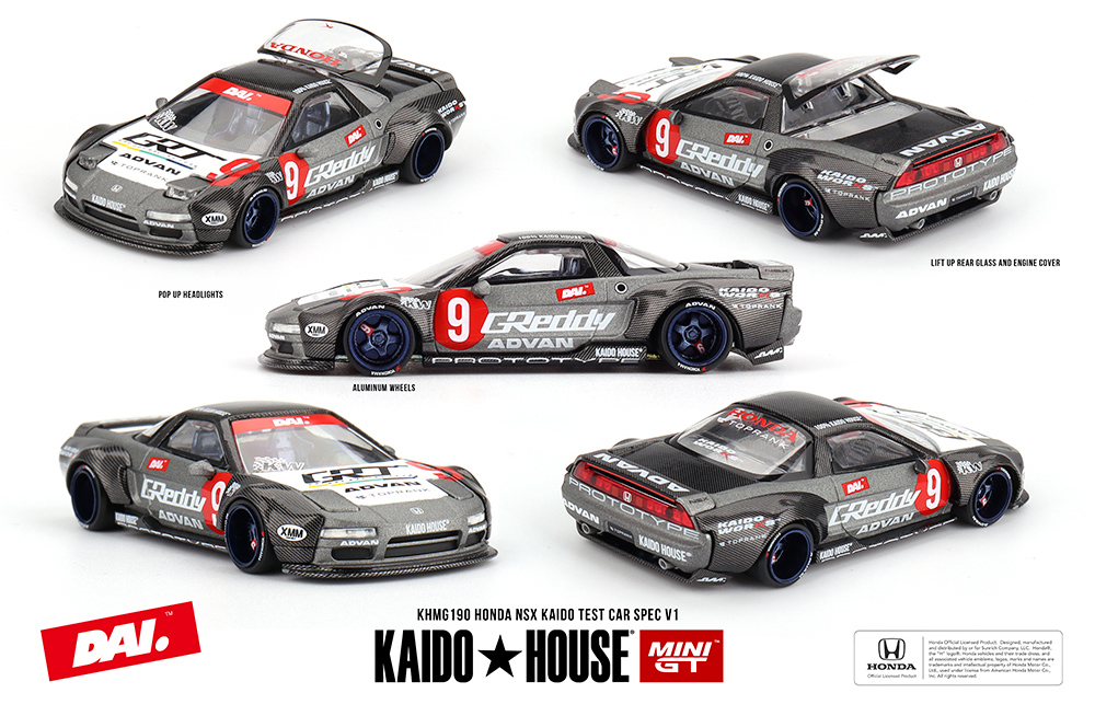 MINI GT 1/64 KAIDO HOUSE HONDA NSX KH TEST CAR / *FREE USA SHIPPING