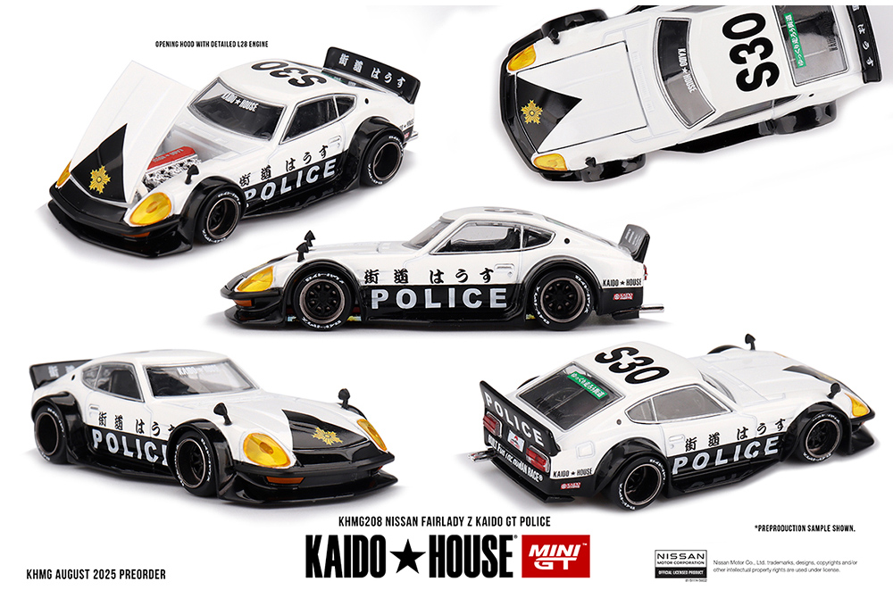 MINI GT 1/64 KAIDO HOUSE NISSAN FAIRLADY Z GT POLICE  / *FREE USA SHIPPING