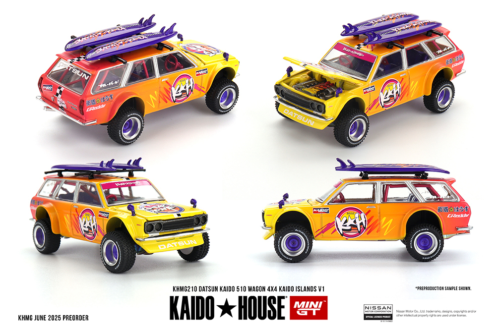 MINI GT 1/64 KAIDO HOUSE DATSUN 510 WAGON 4X4 ISLANDS / *FREE USA SHIPPING
