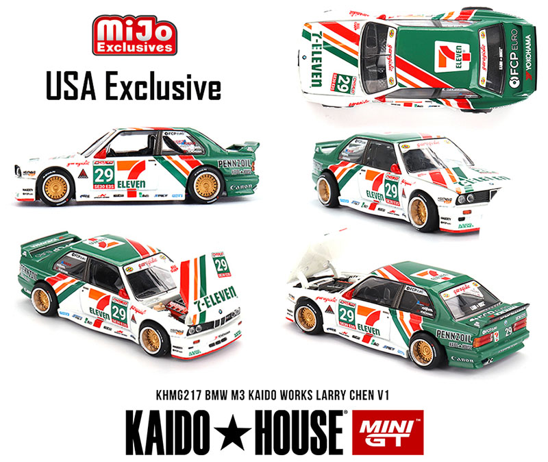 MINI GT 1/64 KAIDO HOUSE BMW M3 LARRY CHEN V1 USA EXCLUSIVE  / *FREE USA SHIPPING
