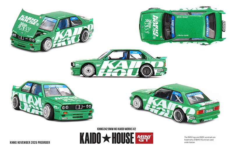 MINI GT 1/64 KAIDO HOUSE BMW M3 GREEN  / *FREE USA SHIPPING