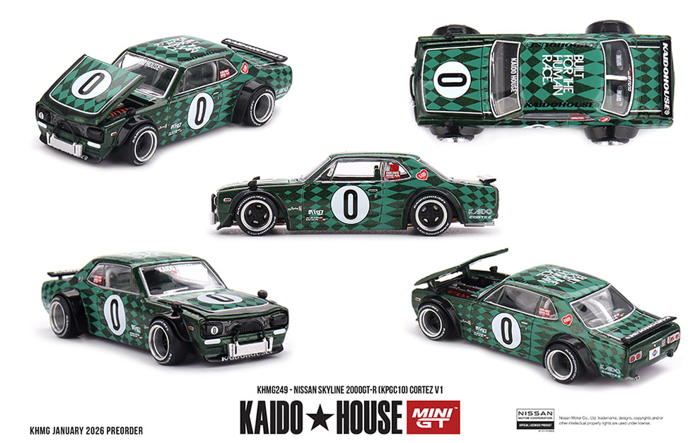 MINI GT 1/64 KAIDO HOUSE NISSAN SKYLINE 2000GT-R COTEZ V1  / *FREE USA SHIPPING