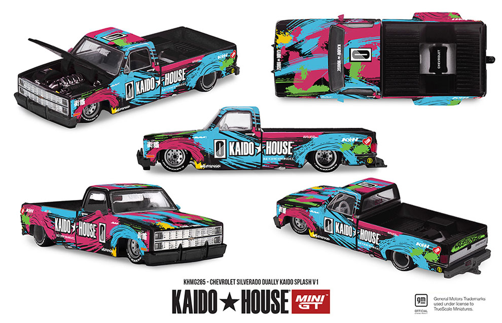 MINI GT 1/64 KAIDO HOUSE CHEVY SILVERADO DUALLY KAIDO SPLASH / *FREE USA SHIPPING