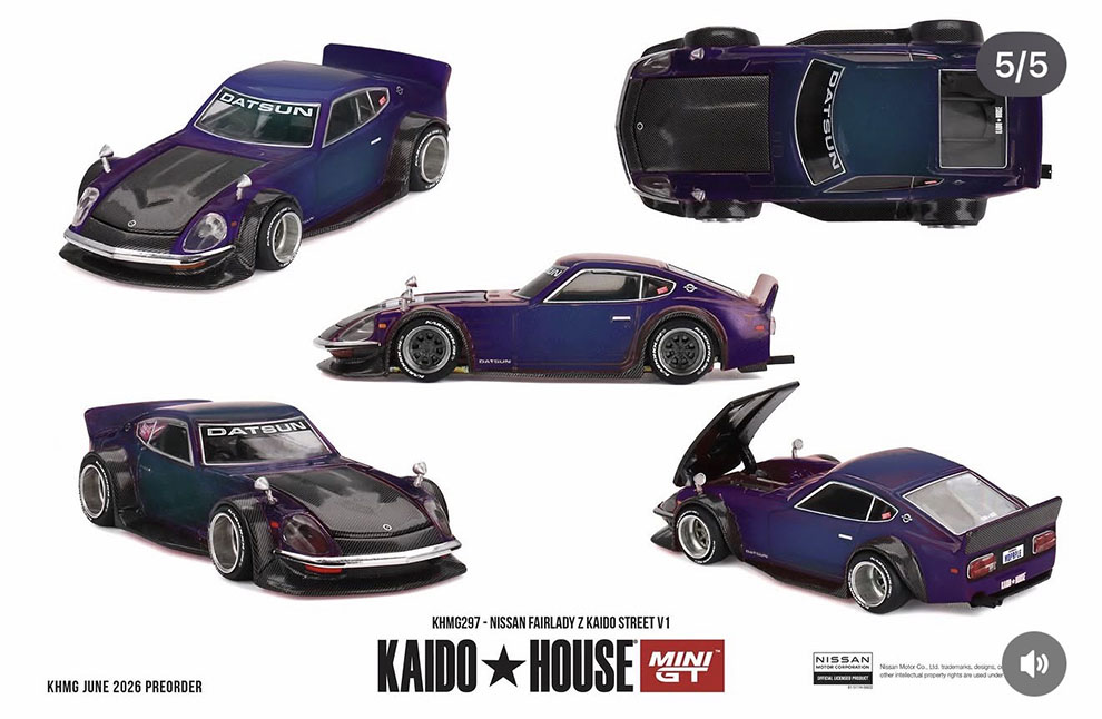 MINI GT 1/64 KAIDO NISSAN FAIRLADY Z MAGIC PURPLE / *FREE USA SHIPPING