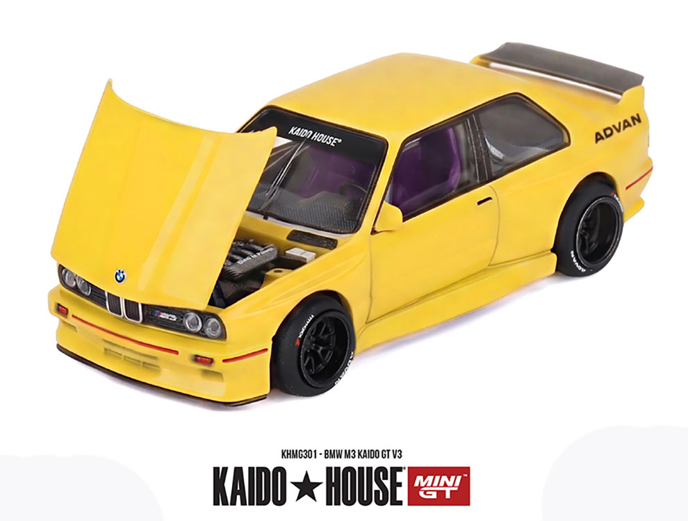 MINI GT 1/64 KAIDO HOUSE BMW M3 ADVAN YELLOW / *FREE USA SHIPPING