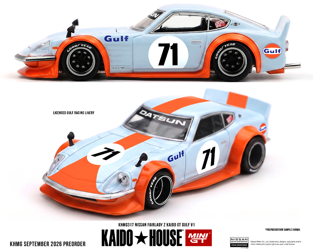 MINI GT 1/64 KAIDO HOUSE NISSAN FAIRLADY Z GULF BLUE / *FREE USA SHIPPING