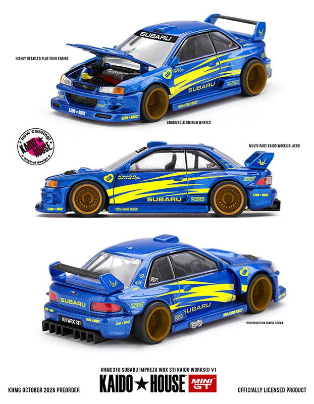 MINI GT 1/64 KAIDO HOUSE SUBARU IMPREZA WRX STi KH WORKS / *FREE USA SHIPPING