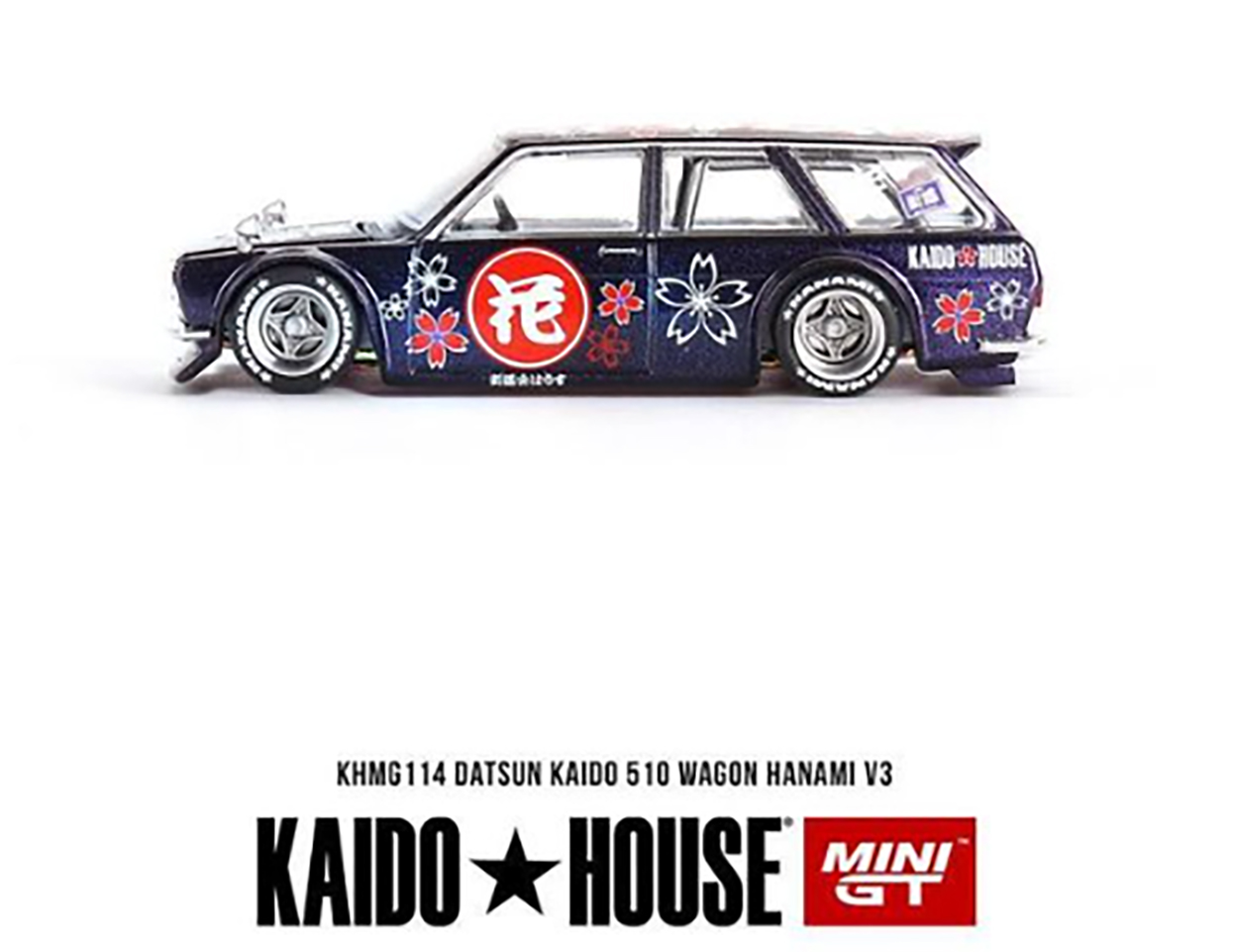 MINI GT 1/64 KAIDO HOUSE DATSUN 510 WAGON HANAMI V3 MAGIC PURPLE / *FREE USA SHIPPING
