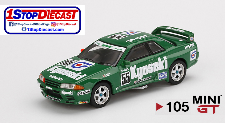 MINI GT 1/64 NISSAN GT-R R32 Gr. A. #55 KYOSEKI 1993 JTC / MIJO HOBBY EXCLUSIVE / LIMITED EDITION OF 1200 / *FRE