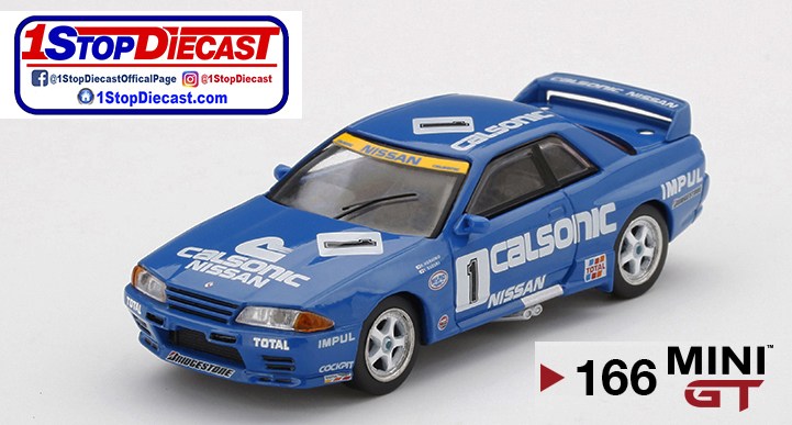 MINI GT 1/64 NISSAN SKYLINE GT-R R32 #1 CALSONIC 1991 JTCC   / MIJO HOBBY EXCLUSIVE / LIMITED EDITION OF 4800 / *FRE