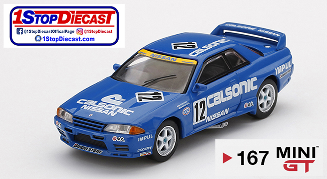 MINI GT 1/64 NISSAN SKYLINE GT-R R32 #12 CALSONIC 1992 JTCC / MIJO HOBBY EXCLUSIVE / LIMITED EDITION OF 4800 / *FRE