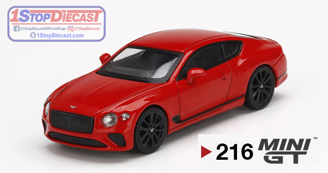 MINI GT 1/64  BENTLEY CONTINENTAL GT  ST JAMES RED / MIJO EXCLUSIVE / FREE USA SHIPPING*