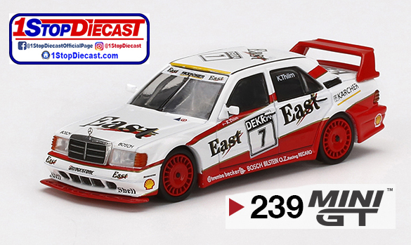 MINI GT 1/64 MERCEDES-BENX 190E 2.5-16 EVO II #7 EAST DTM 91  / MIJO HOBBY EXCLUSIVE / LIMITED EDITION OF 2400 / *FRE