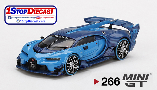 MINI GT 1/64 BUGATTI VISION GRAN TURISMO LIGHT BLUE   / MIJO HOBBY EXCLUSIVE / *FREE USA SHIPPING