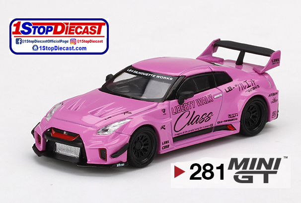MINI GT 1/64 LW SILHOUETTE WORKS GT NISSAN 35 GT-RR V1 CLASS PINK  / MIJO HOBBY EXCLUSIVE / *FREE USA SHIPPING