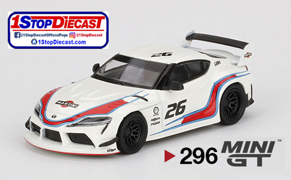 MINI GT 1/64  LB WORKS TOYOTA GR SUPRA MARTINI RACING / MIJO EXCLUSIVE / FREE USA SHIPPING*