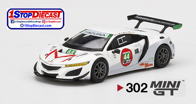 MINI GT 1/64 ACURA NSX GT3 EVO #44 2021 IMSA DAYTONA 24hrs / MIJO HOBBY EXCLUSIVE / *FREE USA SHIPPING