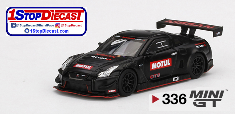 MINI GT 1/64 NISSAN GT-R NISMO GT3 2018 TEST CAR MATTE BLACK / MIJO HOBBY EXCLUSIVE / *FREE USA SHIPPING