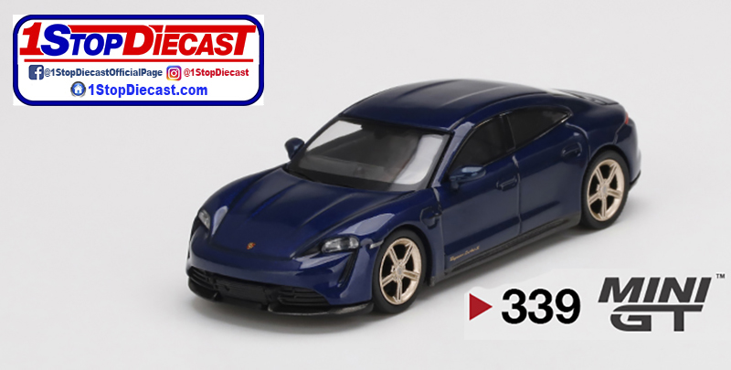 MINI GT 1/64 PORSCHE TAYCAN TURBO S GENTIAN BLUE METALLIC  / MIJO HOBBY EXCLUSIVE / *FREE USA SHIPPING