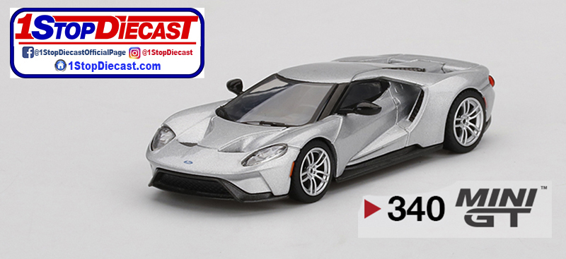 MINI GT 1/64 FORD GT INGOT SILVER / MIJO HOBBY EXCLUSIVE / *FREE USA SHIPPING