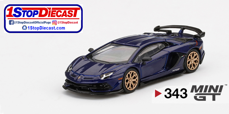 MINI GT 1/64 LAMBORGHINI AVENTADOR SVJ VIOLA ALETHEIA  / MIJO HOBBY EXCLUSIVE / *FREE USA SHIPPING
