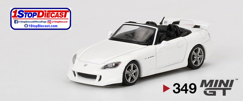 MINI GT 1/64 HONDA S2000 (AP2) TYPE S GRAND PRIX WHITE  / MIJO HOBBY EXCLUSIVE / *FREE USA SHIPPING