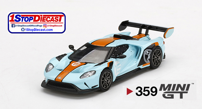 1:64 Ford GT MK II, Shadow Black with Silver Stripe, LHD Mini GT Series 006  MIJO Exclusive by TSM-Model