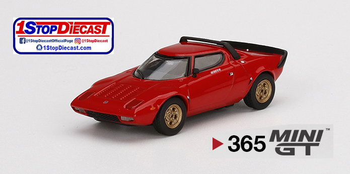MINI GT 1/64 LANCIA SSTRATOS HF STRADALE ROSSO ARANCIO / MIJO HOBBY EXCLUSIVE / *FREE USA SHIPPING