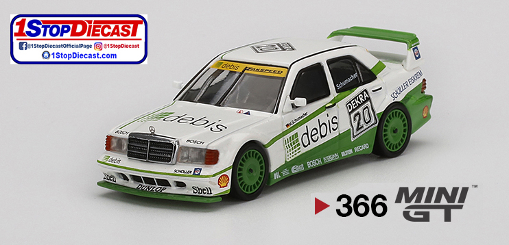 MINI GT 1/64 MERCEDES-BENZ 190E 2.5 16 EVO DTM M. SCHUMACHER  / MIJO HOBBY EXCLUSIVE / *FREE USA SHIPPING