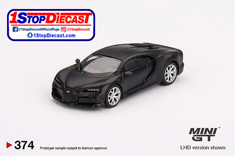 MINI GT 1/64 BUGATTI CHIRON SUPER SPORT 300+ MATTE BLACK / MIJO HOBBY EXCLUSIVE / *FREE USA SHIPPING