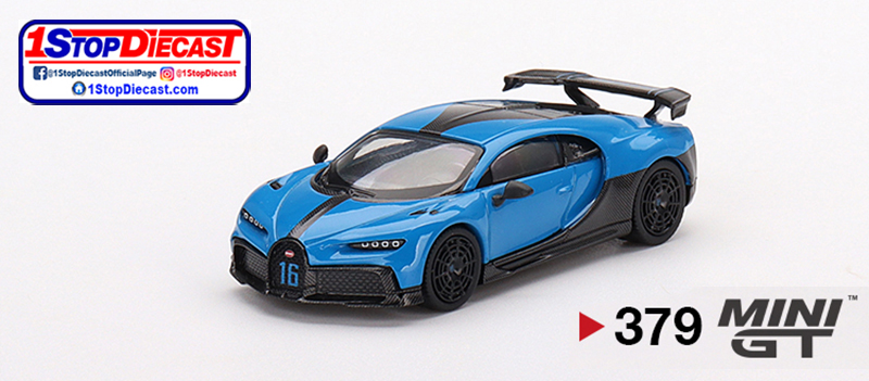MINI GT 1/64 BUGATTI CHIRON PUR SPORT BLUE / MIJO HOBBY EXCLUSIVE / *FREE USA SHIPPING