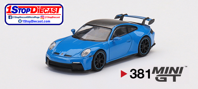 MINI GT 1/64 PORSCHE 911 (992) GT3 SHARK BLUE / MIJO HOBBY EXCLUSIVE / *FREE USA SHIPPING