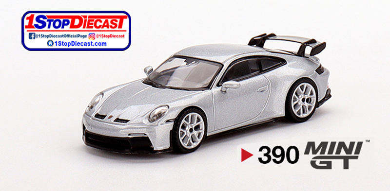 MINI GT 1/64 PORSCHE 911 (992) GT3 GT SILVER METALLIC / MIJO HOBBY EXCLUSIVE / *FREE USA SHIPPING