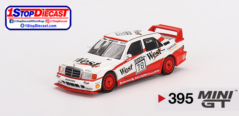 MINI GT 1/64 MERCEDES BENZ 190E 2.5 16 EVO II 1991 DTM LOHR / MIJO HOBBY EXCLUSIVE / *FREE USA SHIPPING