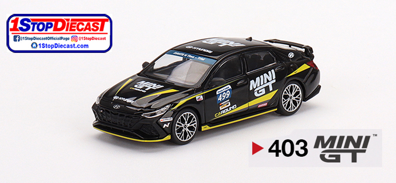 MINI GT 1/64 HYUNDAI ELANTRA N #499 CAROUND RACING N FEST / MIJO HOBBY EXCLUSIVE / *FREE USA SHIPPING