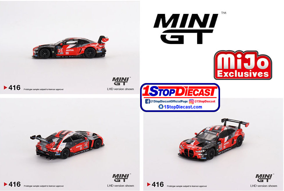 MINI GT 1/64 USA EXCLUSIVE BMW M4 GT3 #25 BMW  RLL 2022 DAYTONA 24 HRS  / MIJO HOBBY EXCLUSIVE / *FREE USA SHIPPING