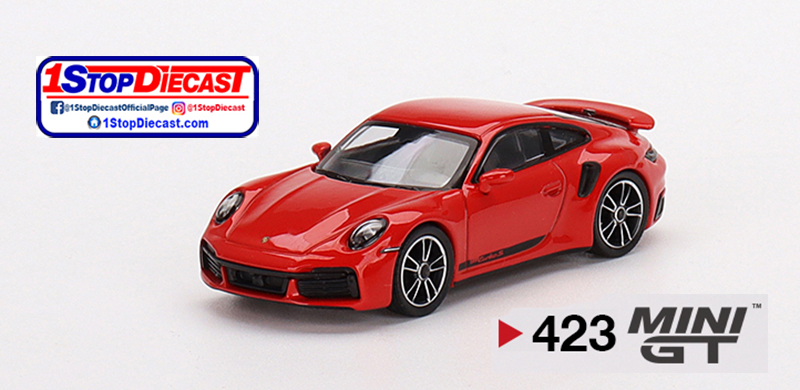 Mini GT 1:64 Porsche 911 Turbo S, Guards Red