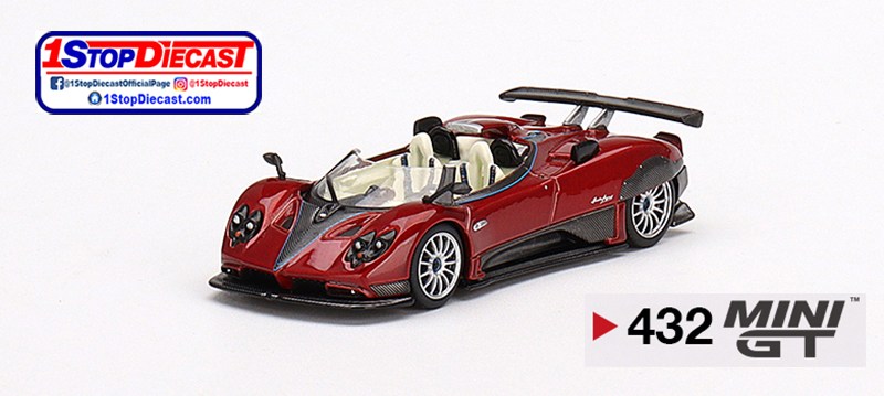 MINI GT 1/64 PAGANI ZONDA HP BARCHETTA ROSSO DUBAI / MIJO HOBBY EXCLUSIVE / *FREE USA SHIPPING