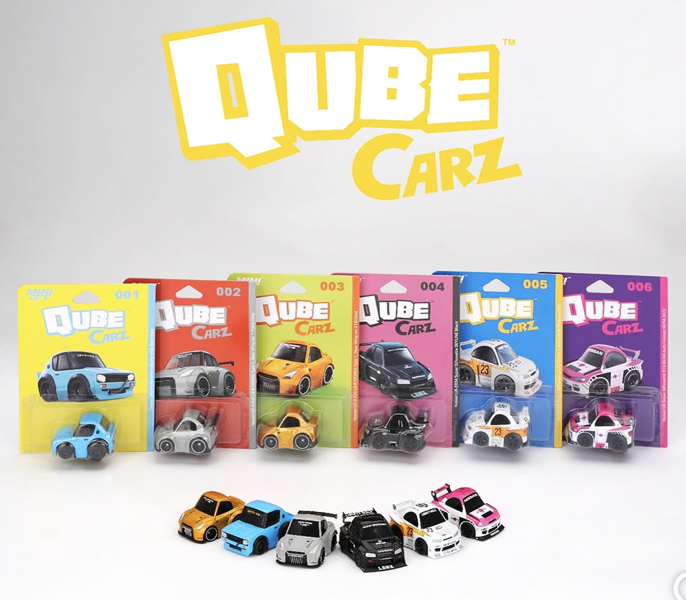 MINI GT QUBE CARZ RELEASE 1 SET OF 6 CARS  / *FREE USA SHIPPING