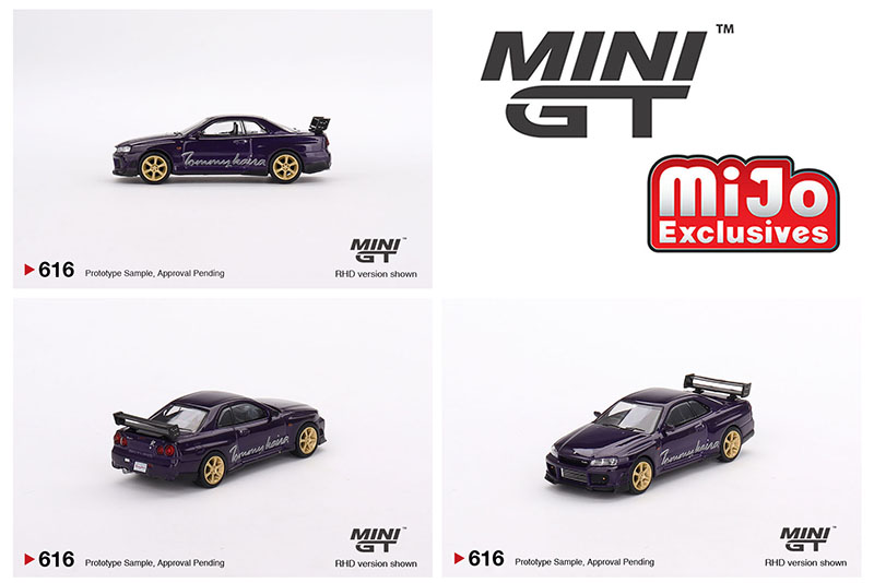 MINI GT 1/64 NISSAN R34 TOMMYKAIRA R RZ MIDNIGHT PURPLE / MIJO HOBBY EXCLUSIVE / *FREE USA SHIPPING
