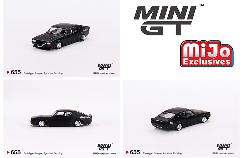 MINI GT 1/64 NISSAN SKYLINE KENMERI LIBERTY WALK MATT BLACK  / MIJO HOBBY EXCLUSIVE / *FREE USA SHIPPING
