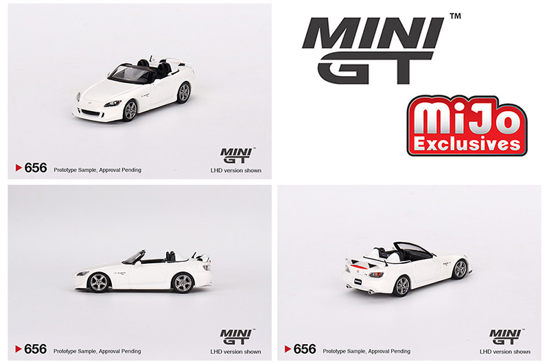 MINI GT 1/64 HONDA S2000 (AP2) CR GRAND PRIX WHITE  / MIJO HOBBY EXCLUSIVE / *FREE USA SHIPPING