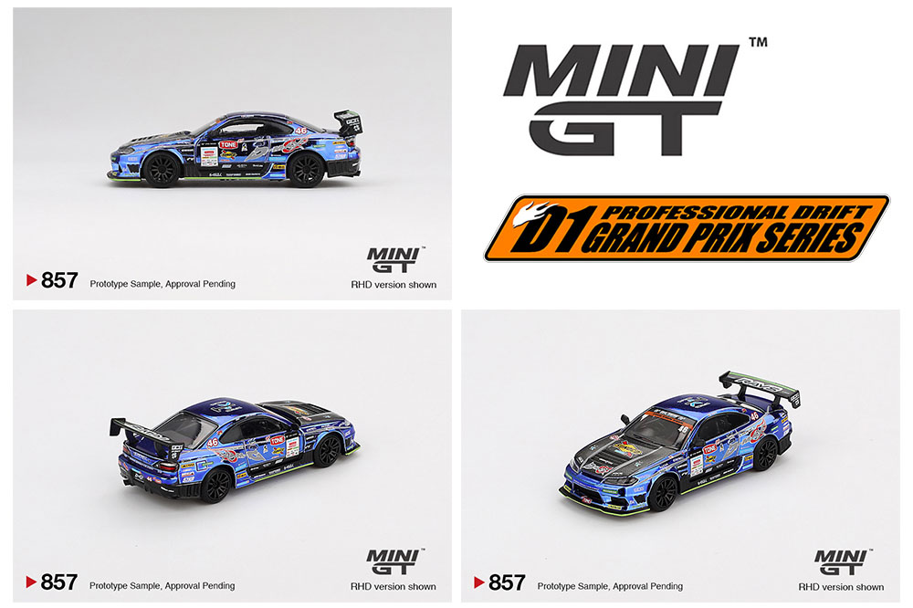MINI GT 1/64 NISSAN SILVIA S15 DMAX #46 D1 JAPAN EXCLUSIVE  / *FREE USA SHIPPING