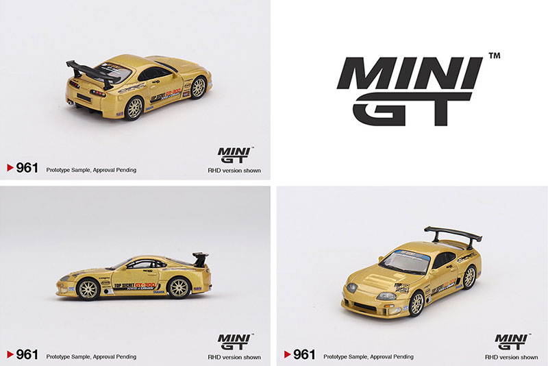 MINI GT 1/64 TOYOTA SUPRA A80 TOP SECRET GOLD GT-300  / *FREE USA SHIPPING
